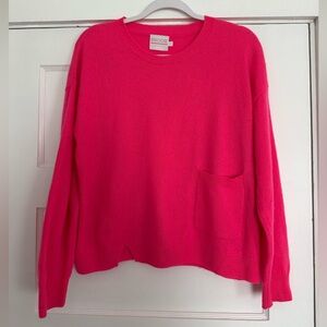BRODIE Hot Pink Cashmere Sweater Size Small